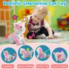 Colorful Robot Cat Plush Stuffed Animal Interactive Cats Meow Kitten Touch Control, Electronic Pet, Robotic Kitty Toy, Animated Toy Cats for Girls Baby Kids L:12" view 3