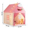 DPCC Pink Kids Play Tent with Mat, Cloud and Ball Lights Large Playhouse for Children and Girls Princess Castle Tent for Bed- Indoor & Outdoor Camping Tent(Cloth Door & Metal Rack) view 3