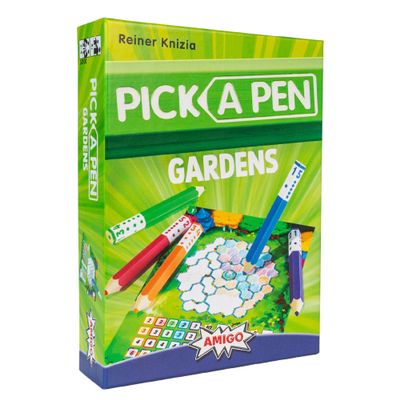 Amigo Games Pick a Pen Gardens  Highly Innovative Roll & Write Dice Game  Score Points by Filling in Your Garden with The Same Color  Perfect for Family Game Night  Kids & Adults Ages 8+