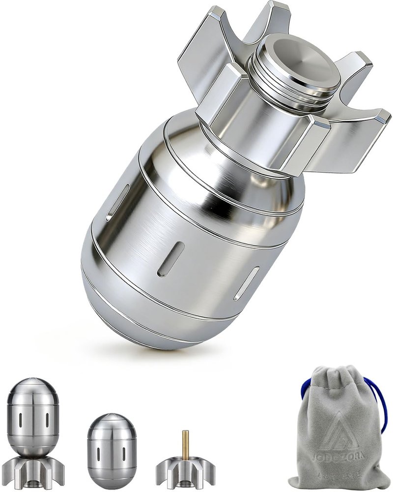 Atomic-Style Metal Fidget Toys for Adults, 3-in-1 Desk Toy with Spinner and EDC Clicker, Cool Gadgets for Stress Relief, Unique Gift for Men & Teens (Stainless Steel)