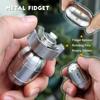 Atomic-Style Metal Fidget Toys for Adults, 3-in-1 Desk Toy with Spinner and EDC Clicker, Cool Gadgets for Stress Relief, Unique Gift for Men & Teens (Stainless Steel) view 2