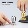Atomic-Style Metal Fidget Toys for Adults, 3-in-1 Desk Toy with Spinner and EDC Clicker, Cool Gadgets for Stress Relief, Unique Gift for Men & Teens (Stainless Steel) view 4
