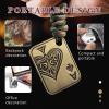 D.G.PLAYER Fidget Toys Adults - Pendants Magnetic Fidget Slider to Relieve Stress, Tension, Anxiety - Improve Focus - Find Inspiration Portable Design (Gold) view 4