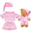 Civaner Stripe Bear Clothes Stuffed Animal Clothes 12 -16 Inch Build a Lovely Stuffed Animal Costumes and Accessories Fit, Bear is Not Included(Pink) view 1