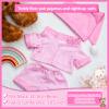 Civaner Stripe Bear Clothes Stuffed Animal Clothes 12 -16 Inch Build a Lovely Stuffed Animal Costumes and Accessories Fit, Bear is Not Included(Pink) view 2