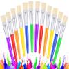 Joyooss Paint Brushes for Kids, 12 Pcs Flat Toddler Large Paint Brushes Set, Easy to Clean & Grip Washable No Shed Hog Bristle Painting Brush Kits for Watercolor, Acrylic, Gouache, Ink, Art Supplies view 1
