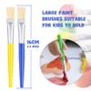 Joyooss Paint Brushes for Kids, 12 Pcs Flat Toddler Large Paint Brushes Set, Easy to Clean & Grip Washable No Shed Hog Bristle Painting Brush Kits for Watercolor, Acrylic, Gouache, Ink, Art Supplies view 3