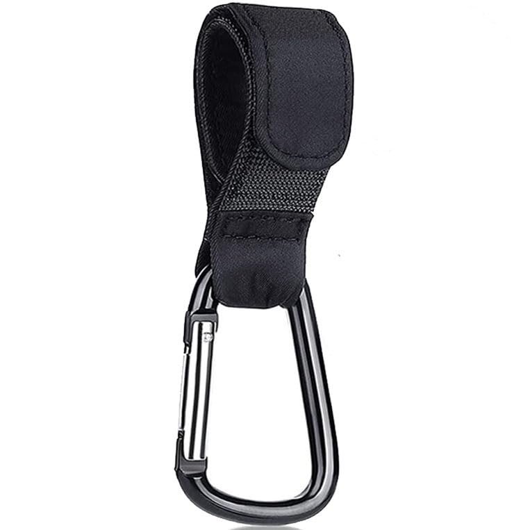 1-10pcs Stroller Hooks Buckles Clip Aluminum Alloy Carabiner Cart Organizer Diaper Bag Shopping Pram Hook Buckle Stroller Hanger (Color : 1pc)