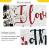 YETTASBIN Valentine's Day Gnome 1000 Pieces Wooden Jigsaw Puzzle for Adults Teens Kids, Fun Family Game for Holiday Toy Gift Home Decor view 2
