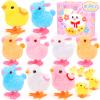 SevenQ Wind Up Toys for Kids Easter Basket Stuffers, 9Pcs Hopping Bunny Toys and Plush Chicks Jumping Small Fidget Toys for Easter Egg Fillers Goodie Bags Treasure Chest Party Favors Gifts view 1