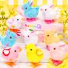 SevenQ Wind Up Toys for Kids Easter Basket Stuffers, 9Pcs Hopping Bunny Toys and Plush Chicks Jumping Small Fidget Toys for Easter Egg Fillers Goodie Bags Treasure Chest Party Favors Gifts view 2