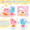 SevenQ Wind Up Toys for Kids Easter Basket Stuffers, 9Pcs Hopping Bunny Toys and Plush Chicks Jumping Small Fidget Toys for Easter Egg Fillers Goodie Bags Treasure Chest Party Favors Gifts view 3