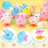 SevenQ Wind Up Toys for Kids Easter Basket Stuffers, 9Pcs Hopping Bunny Toys and Plush Chicks Jumping Small Fidget Toys for Easter Egg Fillers Goodie Bags Treasure Chest Party Favors Gifts view 4