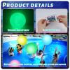 3 otters 4PCS Light Up Beach Balls, 12" Glow Pool Balls with Remote Control LED for Summer Parties Pool Decorations view 3