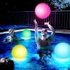 3 otters 4PCS Light Up Beach Balls, 12" Glow Pool Balls with Remote Control LED for Summer Parties Pool Decorations view 4