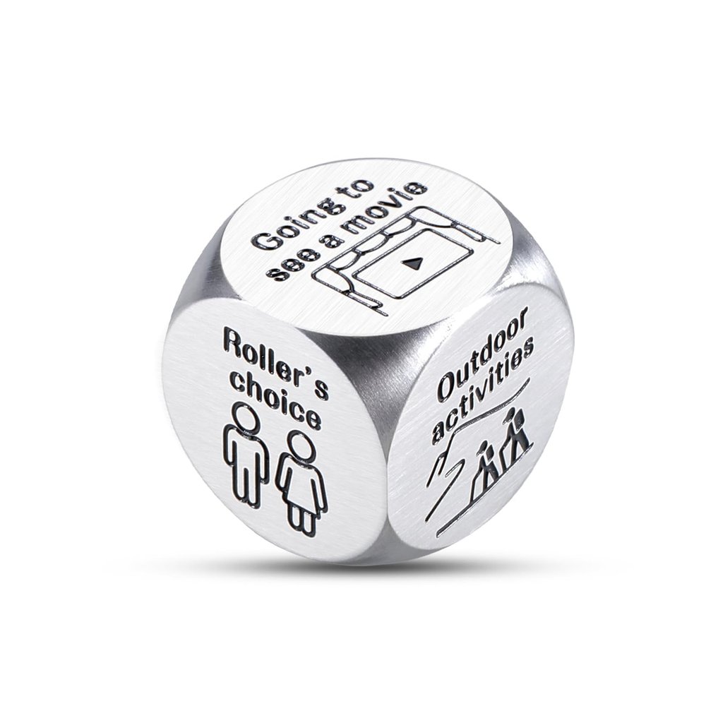 STVK Bridal Shower Gifts for Bride - Fast Food Decision Dice, Valentines Day Gifts for Her Wife, Tin Gift for 10th 11th Anniversary, Date Night Dice Game for Adults Girlfriend Boyfriend