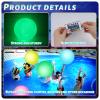 3 otters 3PCS Light Up Beach Balls, 16Inche Glow Pool Balls with Control, Inflatable Pool Supplies for Outdoor Summer Party Favors view 3