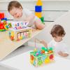 Ancaixin 6-in-1 Montessori Tissue Box Toy for 6+ Months Baby, Wooden Activity Cube, Puzzles 12-18 Months, Perfect 1 Year Old Girl Boy Gifts, Sensory Toys for Toddlers 1-3, Baby 1st Birthday Gift view 2