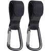 1-10pcs Stroller Hooks Buckles Clip Aluminum Alloy Carabiner Cart Organizer Diaper Bag Shopping Pram Hook Buckle Stroller Hanger (Color : 2pcs) view 1