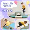 Fulvari 9 Piece Soft Climb and Crawl Activity Playset, Soft Foam Tunnel Climber, Indoor Active Playset for Crawling and Sliding view 3