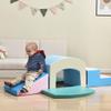 Fulvari Toddler Foam Climbing Blocks,Grow-n-Learn Tunnel Climber,Including Single-Tunnel Foam Climber,Slide Stairs and Ramp,Soft Foam Indoor Active Playset for Crawling and Sliding at Home view 2