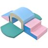 Fulvari Toddler Foam Climbing Blocks,Grow-n-Learn Tunnel Climber,Including Single-Tunnel Foam Climber,Slide Stairs and Ramp,Soft Foam Indoor Active Playset for Crawling and Sliding at Home view 3
