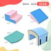 Fulvari Toddler Foam Climbing Blocks,Grow-n-Learn Tunnel Climber,Including Single-Tunnel Foam Climber,Slide Stairs and Ramp,Soft Foam Indoor Active Playset for Crawling and Sliding at Home view 4