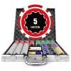 HEITOK Casino Poker Set with Numbered Chips 500-Piece for Card Board Game, 11.5 Gram with Playing Cards Waterproof for Texas Hold'em, Blackjack Gambling, Card Club or Late Night Poker Games view 1