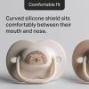 Tommee Tippee Anytime Matte Newborn Pacifiers, 0-6 Months, Symmetrical Baglet, BPA-Free Binkies, Pink and Beige, Pack of 6 view 4