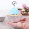 24 PCS Disco Ball Cupcake Toppers, Silver Disco Ball Cake Toppers, Mini Disco Ball Cupcake Decorations for 70s Disco Theme Birthday Party Wedding Anniversary Decorations view 4