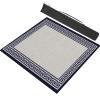 Blue Square Mahjong Table Mat, Anti Slip Noise Reduction Mahjong Table Pad for Mahjong Poker Card Games, with Carrying Bag (Color : Blue-2, Size : 31.5x31.5inch/80x80cm) view 1