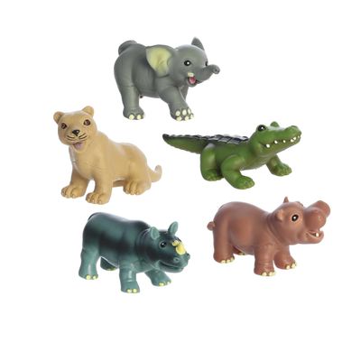 Aurora Toys Timeless Habitat My First Safari Animal Playset Toy - Imaginative Play - Unplugged Play - Multicolor 5.5 Inches