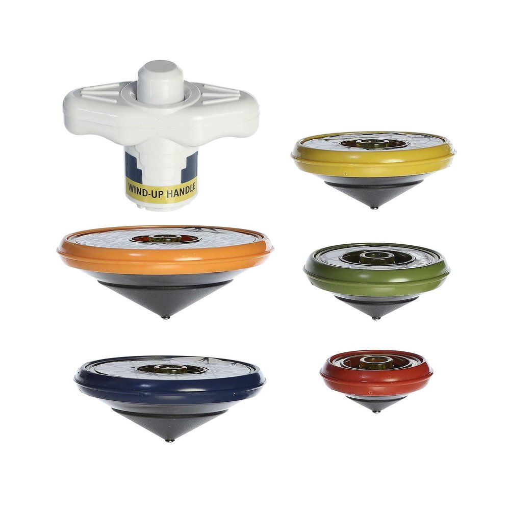 Aurora Toys Engaging Stackable Spinning Tops Toy - Endless Fun - Screen-Free Entertainment - Multicolor 6 Inches