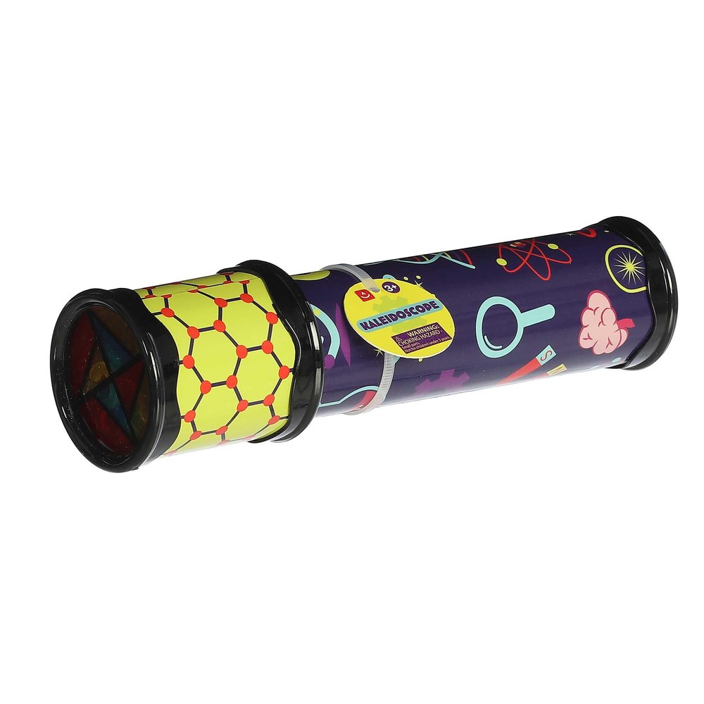 Aurora Toys Engaging Kaleidoscope Toy - Endless Fun - Screen-Free Entertainment - Yellow 8 Inches