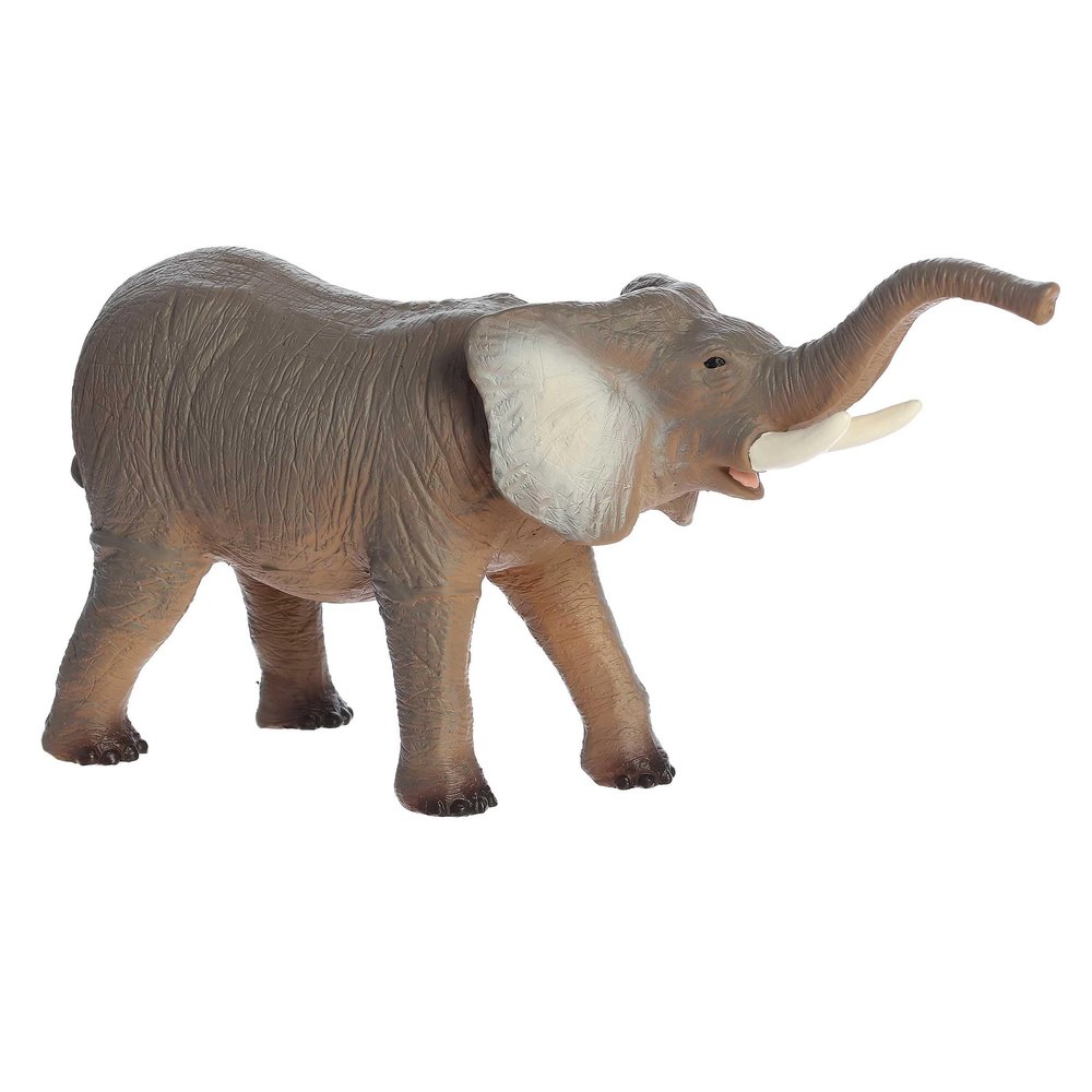 Aurora Toys Timeless Habitat Elephant Soft Play Figure Toy - Imaginative Play - Unplugged Play - Brown 8 Inches