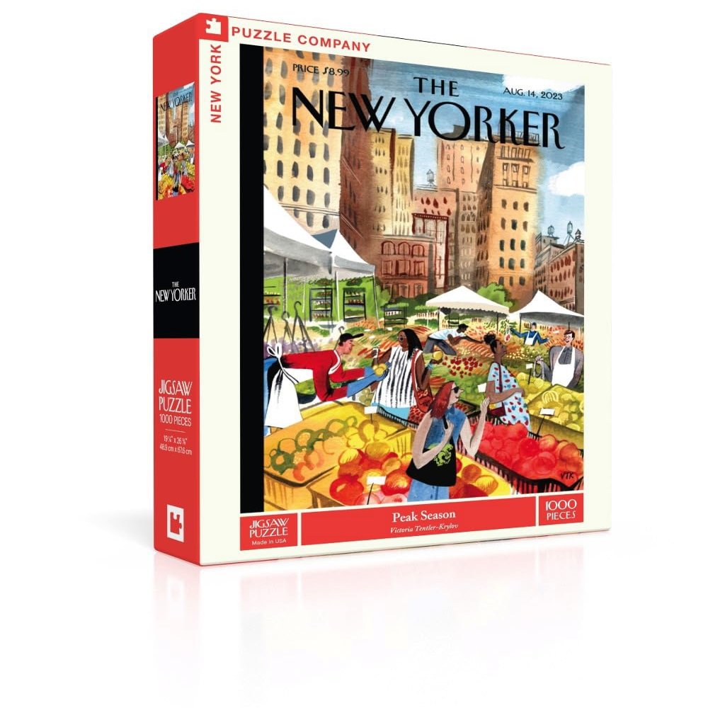 New York Puzzle Company - New Yorker Peak Season - 1000 Piece Jigsaw Puzzle for Family Game Nights by Victoria Tentler-Krylov