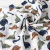 Gerber Baby Unisex 2-Pack Muslin Blanket, Dino Time, One Size view 2