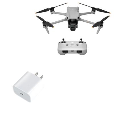 BoxWave Charger Compatible with DJI Air 3 - PD GAN miniCube (30W), 30W Tiny PD GAN Type-C Wall Charger - Winter White