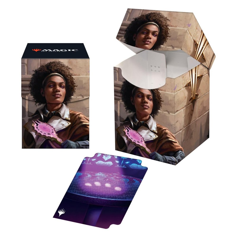 Ultra Pro - MTG Murders at Karlov Manor 100+ Deck Box Kaya, Spirits Justice for Magic: The Gathering - Sleeved MTG cards, Sized to Fit Standard Size Cards