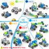 18 in 1 STEM Toys for 4 5 6 7 8+ Year Old Boy Girl Birthday Gifts Educational Building Toys for Kids Ages 4-8 5-7 6-8 Build and Play Stem Activities Construction Toy for Boys 4-6 8-10 (Pull Back Cars) view 3