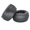 2 Pieces/lot 140mm Rubber Tires with Aluminum Alloy Metal Wheels 17mm Hex for 1/8 RC Car for Monster Truck for Buggy for Truggy Refit Parts Modification Accessories view 3
