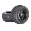 2 Pieces/lot 140mm Rubber Tires with Aluminum Alloy Metal Wheels 17mm Hex for 1/8 RC Car for Monster Truck for Buggy for Truggy Refit Parts Modification Accessories view 4