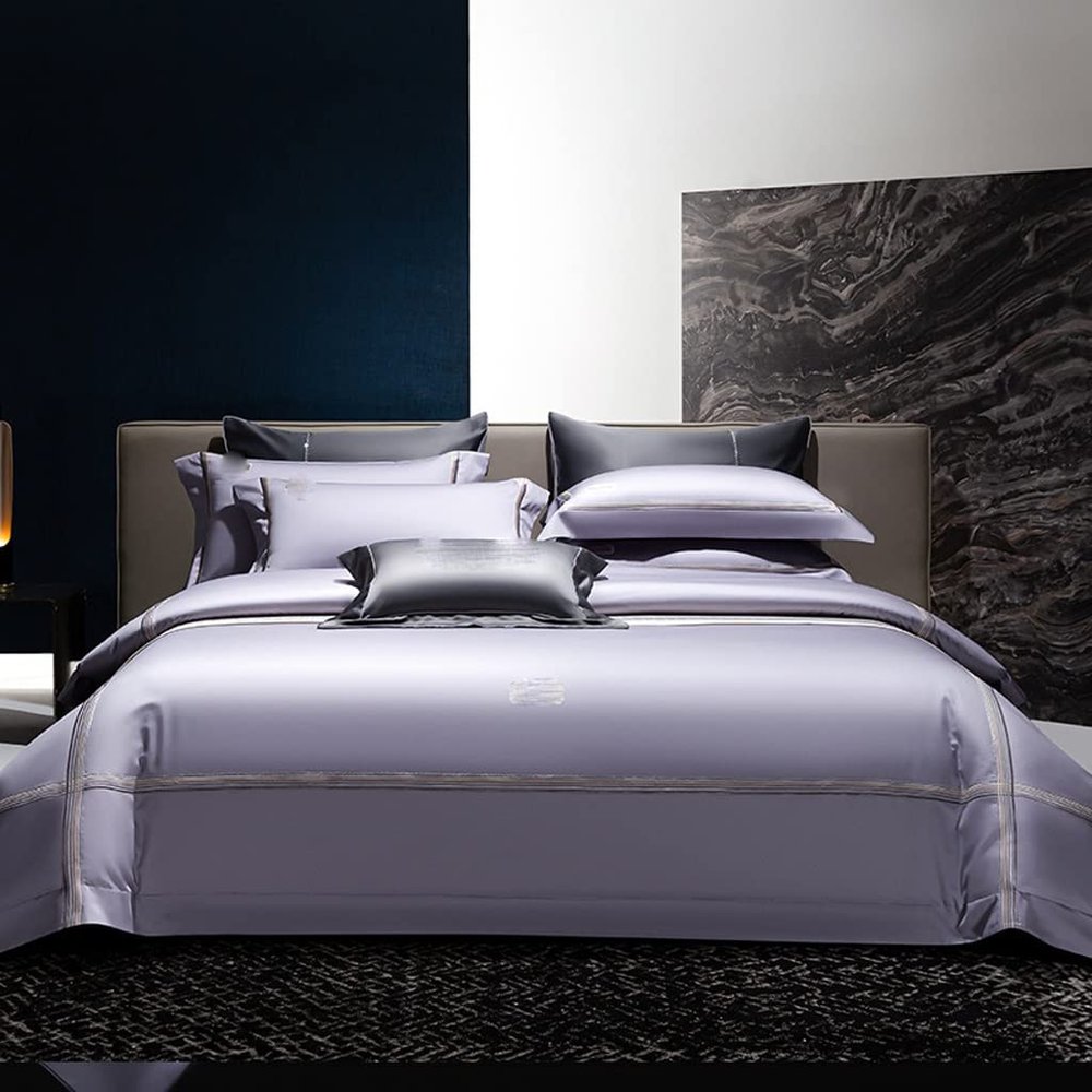YUSIWOAL Long Staple Cotton Four-Piece Set Cotton Embroidered Bedding Bedding Kit Four-Piece Set (Color : 3 Pack, Size : 200 * 230cm)