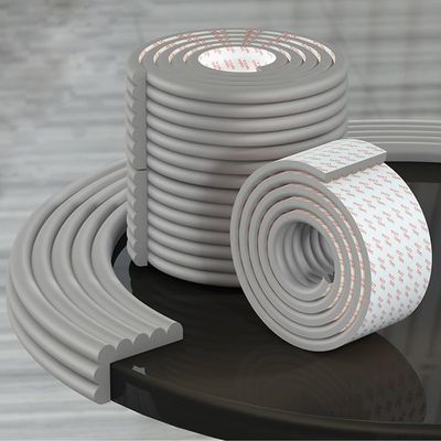 Soft Extra-Wide Edge Protector for Baby, 6.5ft Baby Proofing Edge Guards Padding Self-Adhesive Double Sided Tape, Safety Guards Proof Foam Padding for Sharp Edges, Table, Desk, Furniture Grey, Gray