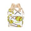 Yeshop Personalized Diaper Backpack Soft Ball Sport Number Team Multi-Function Multi Function Diaper Bag Travel Daypack Nursing Nappy Changing Bag view 1