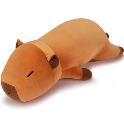 Auspicious beginning 30'' Giant Capybara Plush Stuffed Animal- Cute Capybara Plush Pillow Plushies, Large Sleeping Hugging Stuffed Animal, Cute Body Pillow Birthday Gifts for Kids Girls Boys