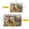 FOLIOSA Jigsaw Puzzles Painting Cow 1000 Piece Puzzles for Adults and Families 29.519.7 in view 3