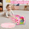 Aboosam Baby Girl Toys 6-12 Months: Babies Ocean Rotating Light Up Musical Toys 12-18 Months Crawling Learning Infant Toy for Toddlers 1 2 3 Years Old Baby Girl Gifts (Pink) view 3