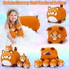 5 PCS Red Panda Plush Toys-Red Panda Plush Stuffed Animal Family, Cute Mommy with 4 Baby Plushies for Kids, Kawaii Stuffed Animals Pillow Anime Plush Toy Birthday Gifts for Kids Boys Girls view 2