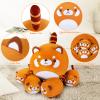 5 PCS Red Panda Plush Toys-Red Panda Plush Stuffed Animal Family, Cute Mommy with 4 Baby Plushies for Kids, Kawaii Stuffed Animals Pillow Anime Plush Toy Birthday Gifts for Kids Boys Girls view 3
